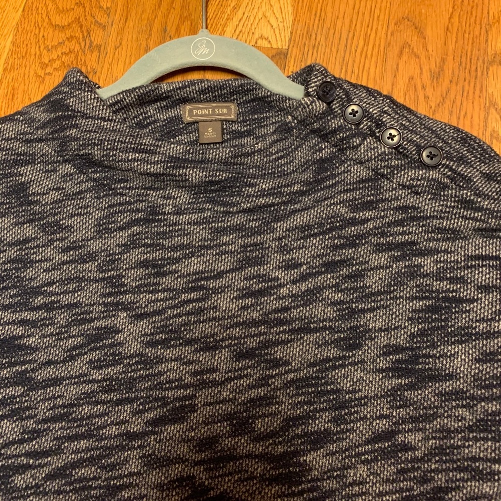 JCrew blue marled shirt